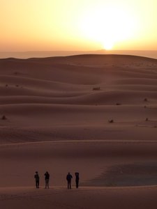 Sunrise across the dunes