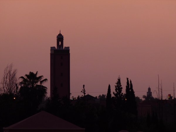 Sunset over a Mosque