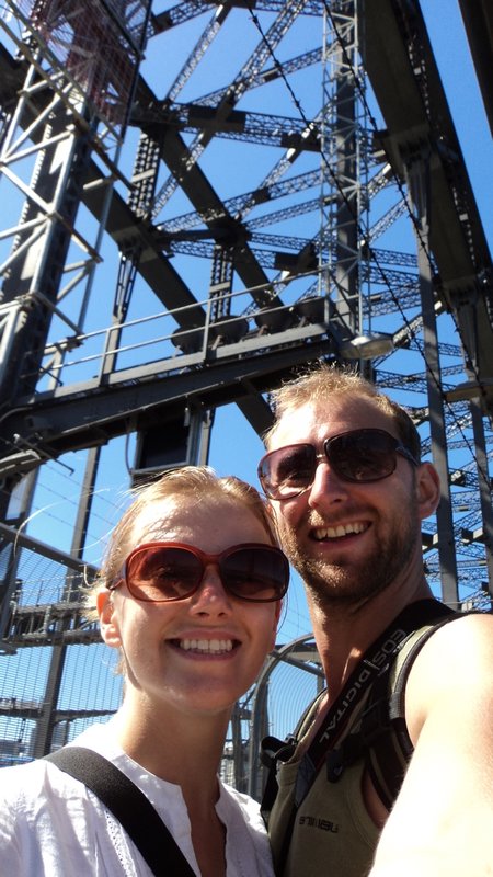 Us on the Harbour Bridge