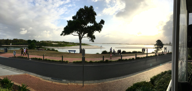 View from dinner at Forster