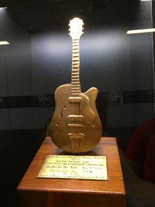 Slim Dusty's first Golden Guitar 