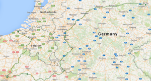 Brugge to Berlin Map