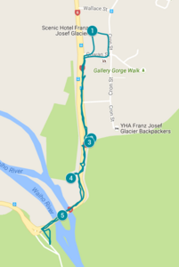 Franz Josef Walk Map