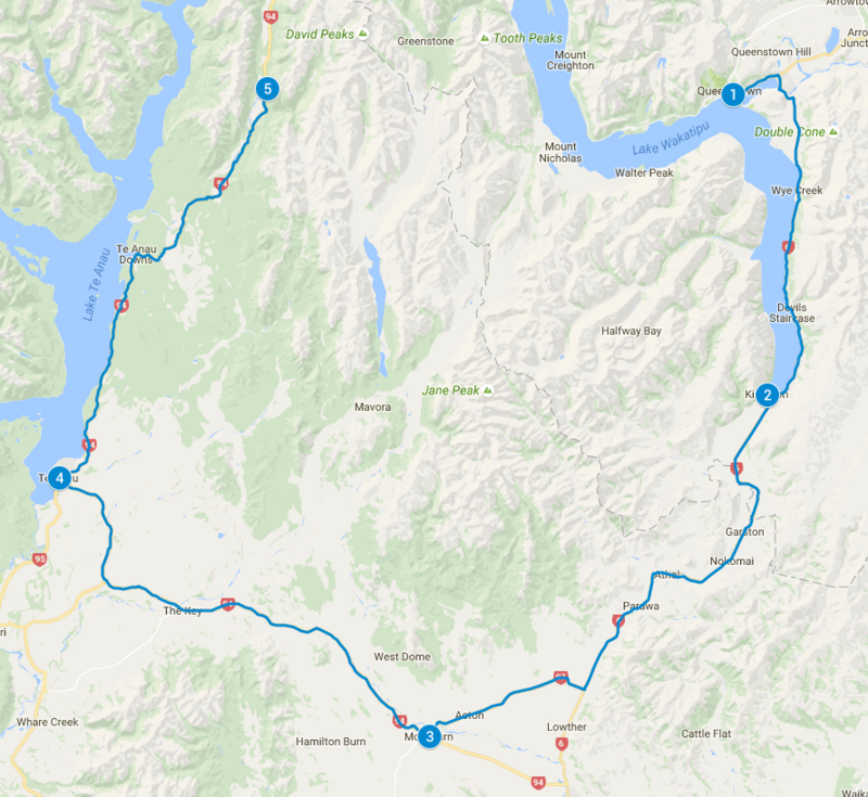 Queenstown to Te Anau