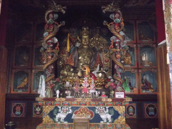 A sneaky peak inside Buddhist Temple