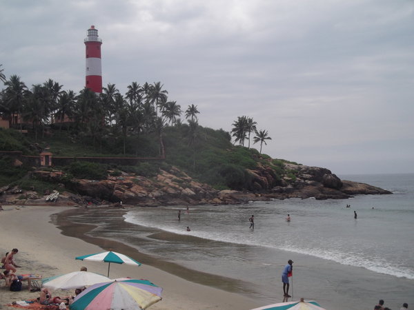 Kovalam Beach and Lighthouse