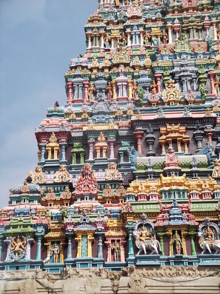 Detail of Meenakshi-Sundareswarar Temple