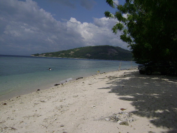 white coral beach