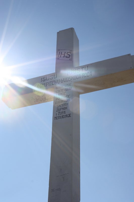 The cross on Cross Mountain