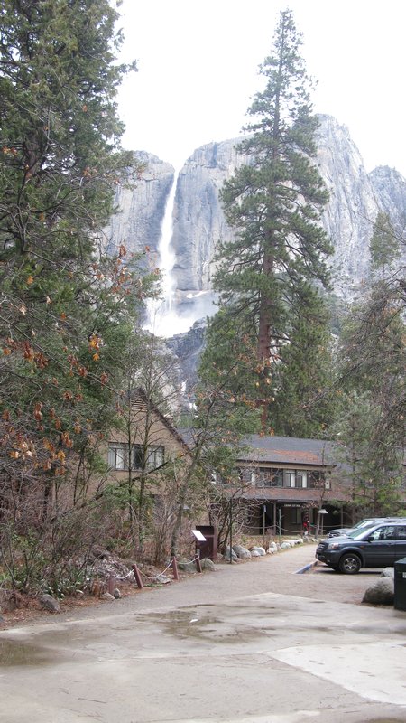 The falls from Yosemite Lodge