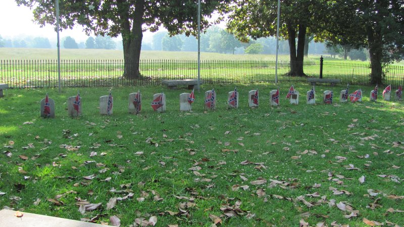 Confederate graves from the last day of the war