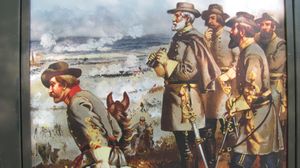 General Lee observing the battlefield at Fredericksburg