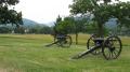Rear of Union Position on Bolivar heights with Harpers Ferry in the distance.
