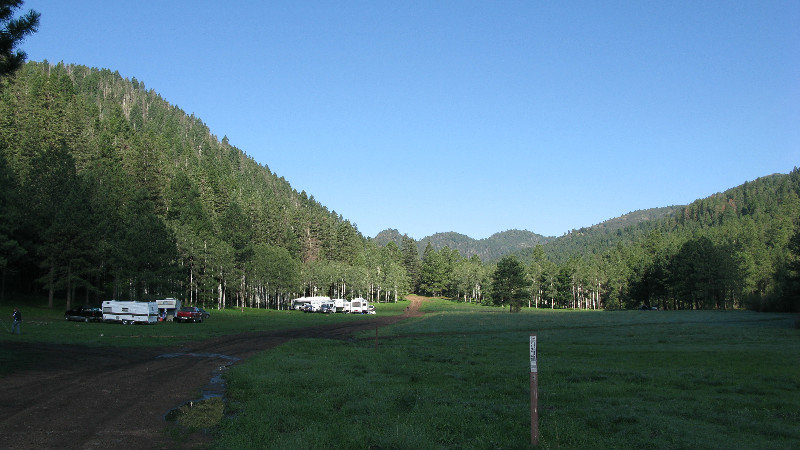 large open field for dispersed camping