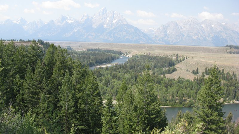 The Snake River and Grand Tetons