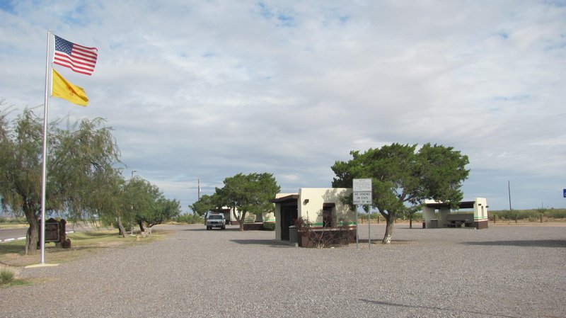 Rest stop north of Las Cruces