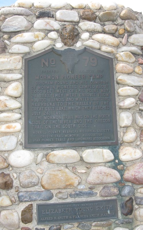 Morman camp marker