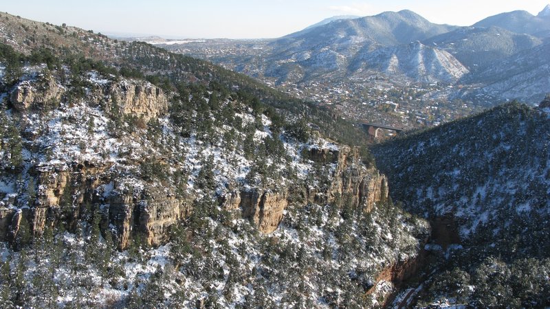 William's Canyon with Manitou Springs in the distance