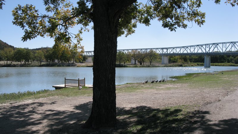 The South Llano River at City Park