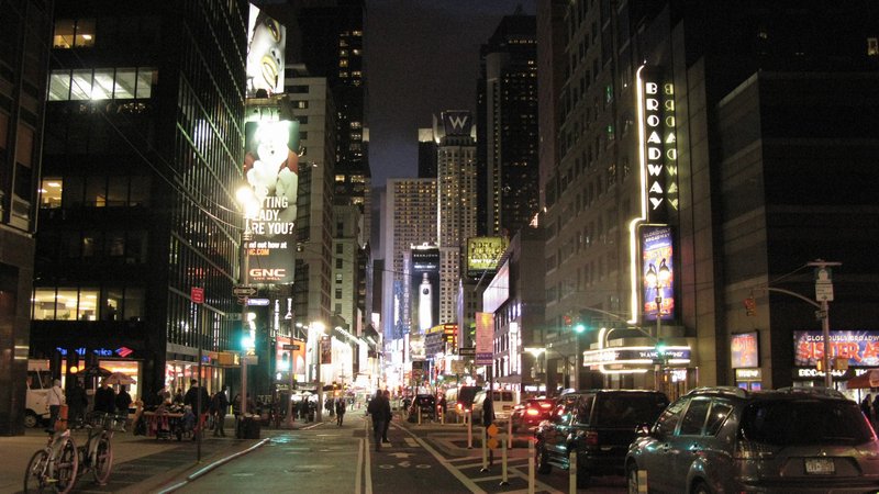 Times Square from th Ed Sullivan Theatre