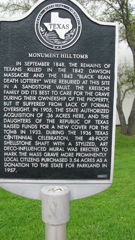 Monument Hill marker
