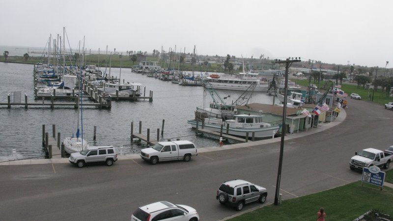View of Rockport Harbor from the observation deck