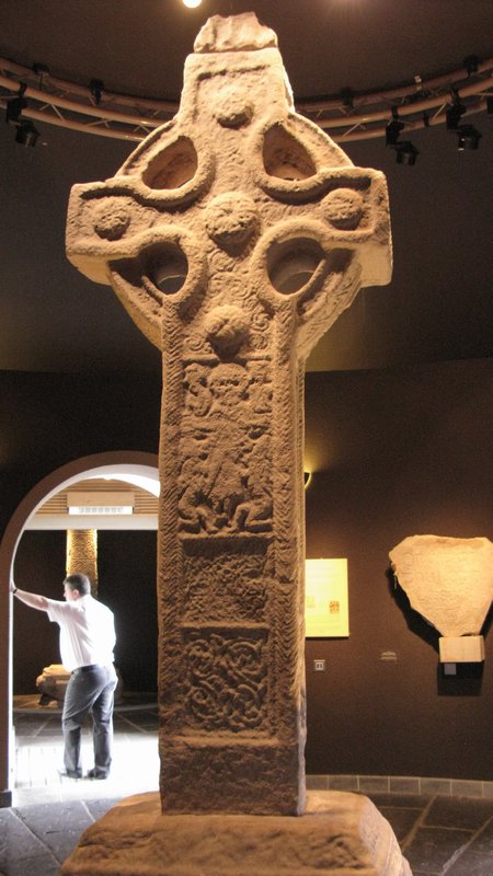 Actual high cross in museum