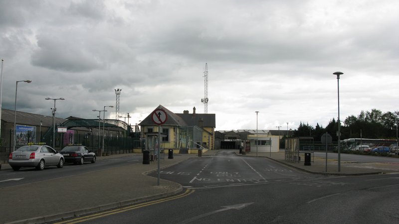 The bus and train station at Ennis