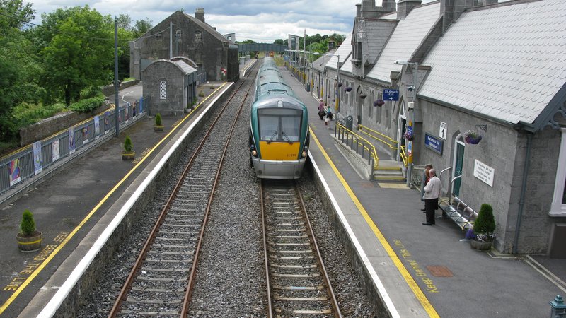 The train for Dublin arriving