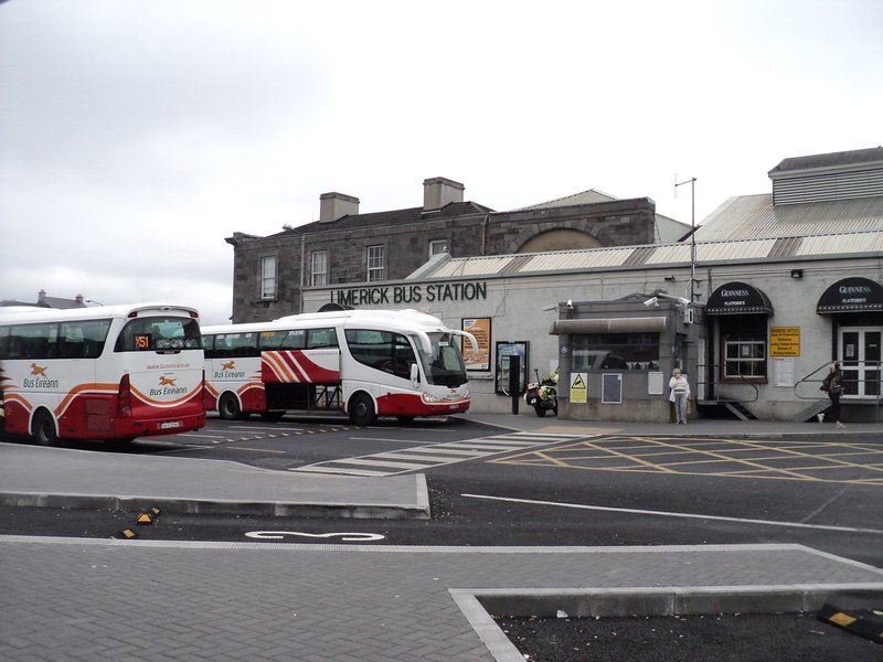 The bus station in Limerick