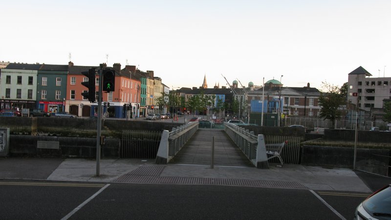 The pedestrian bridge