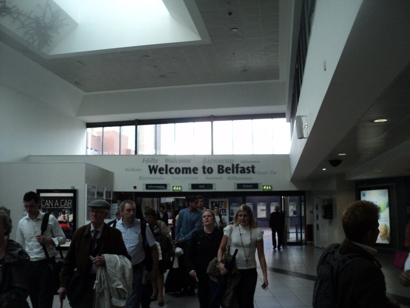 Arriving in Belfast