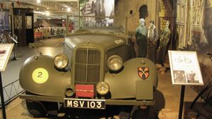 Montgomery's staff car in Europe during WW 2