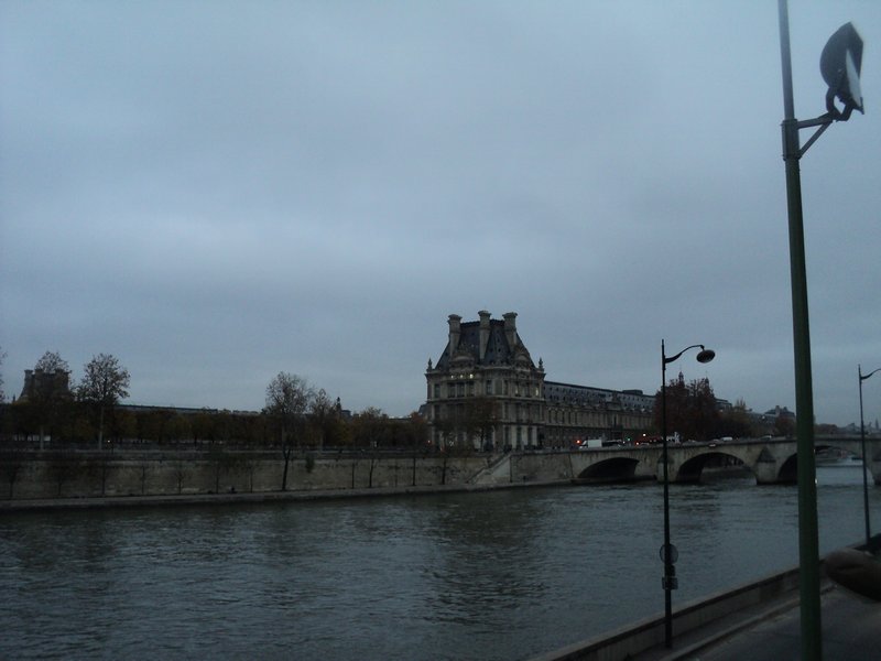 The Louvre - on other side of Seine