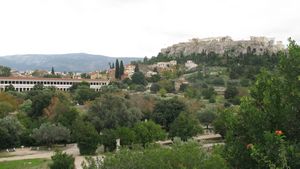 Stoa of Attalus and acropolis