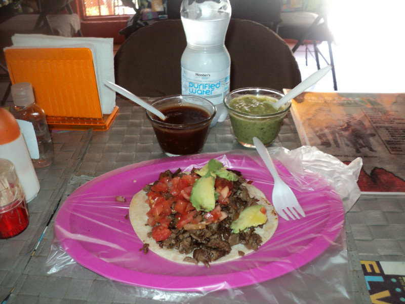 Asasa (Beef) taco at Gordo Lele's