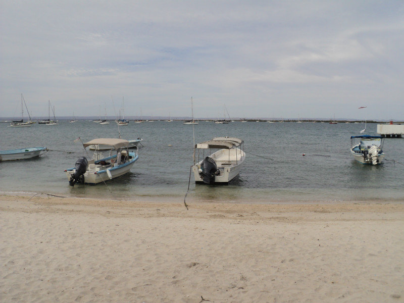 Boats anchored at the Malecon