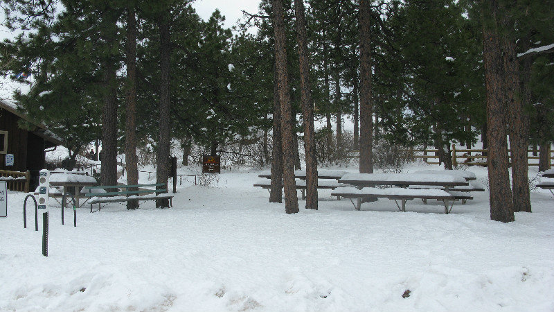 The picnic area at Lookout Mountain
