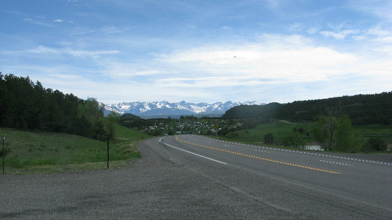 Coming into Ouray from the north