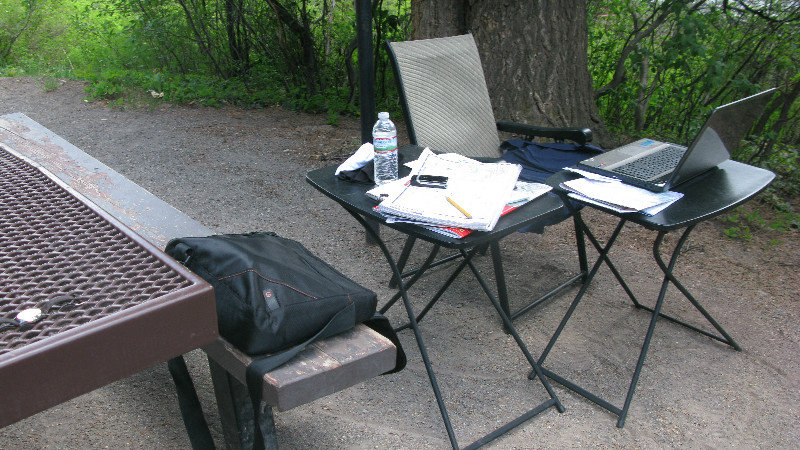 My office in the campground