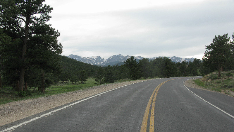 Heading into the park on Hwy 36