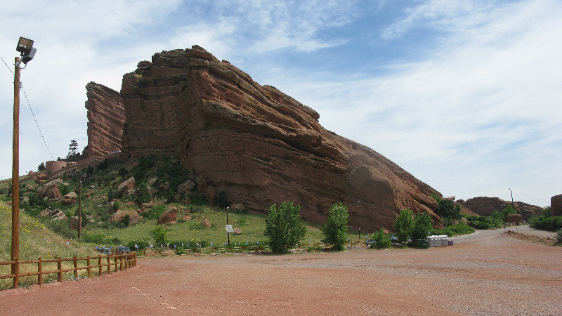 Red Rocks Amphitheater from the south parking lot