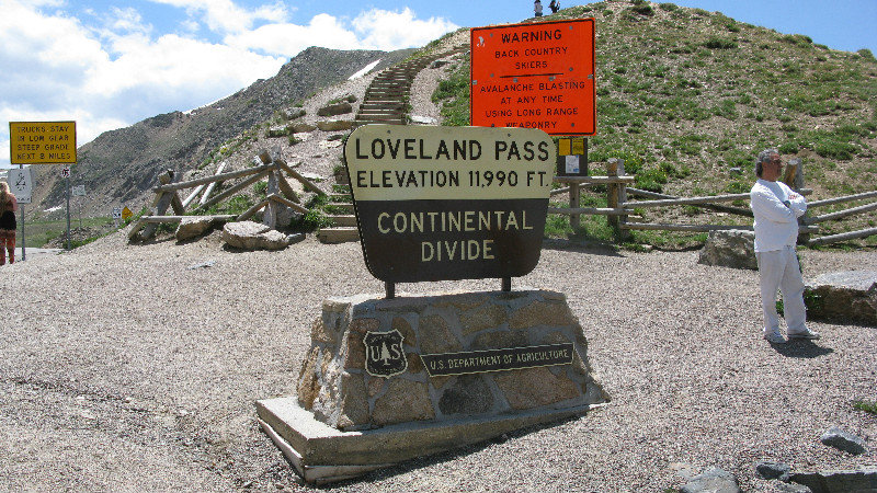The summit of Loveland Pass