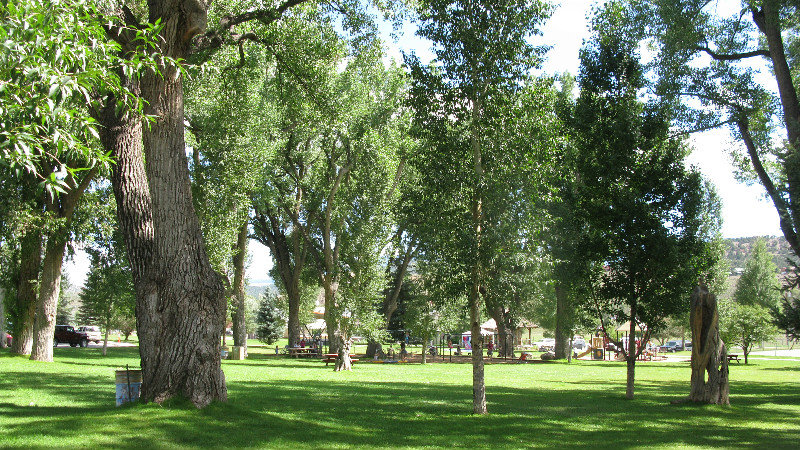 the park in Ridgeway where the gallows used in the hanging scene were set up