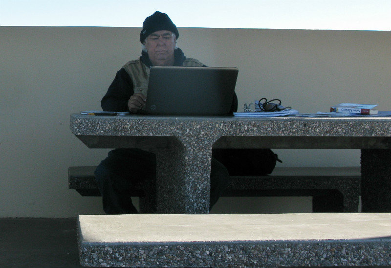 My office at the rest area north of Las Cruces