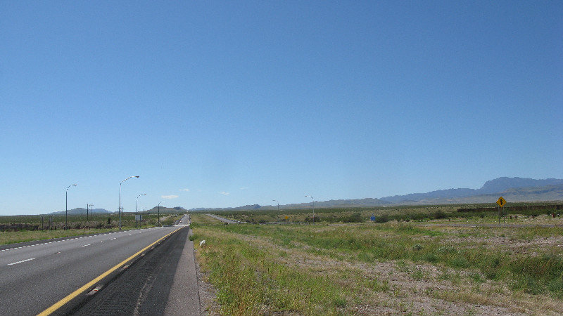 Crossing the Chihuahuan desert.