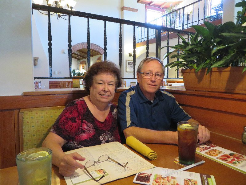 Annette and Bill at  Olive Garden
