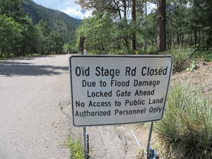 Old Stage Road closed