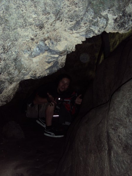 Stanik v jeskyni/ S. in the cave