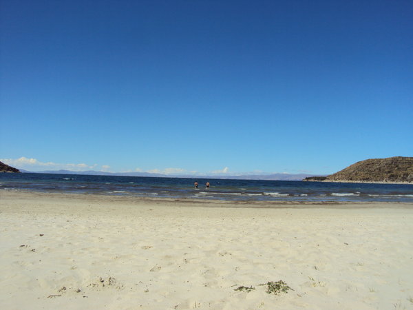 plavenie v Titicaca/ swimming in Titicaca